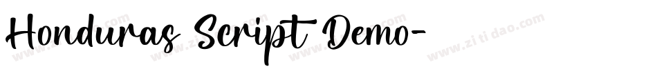 Honduras Script Demo字体转换
